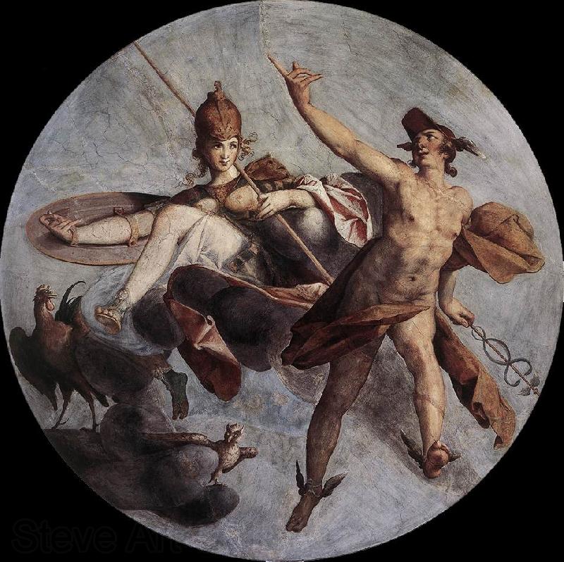 SPRANGER, Bartholomaeus Hermes and Athena kh France oil painting art